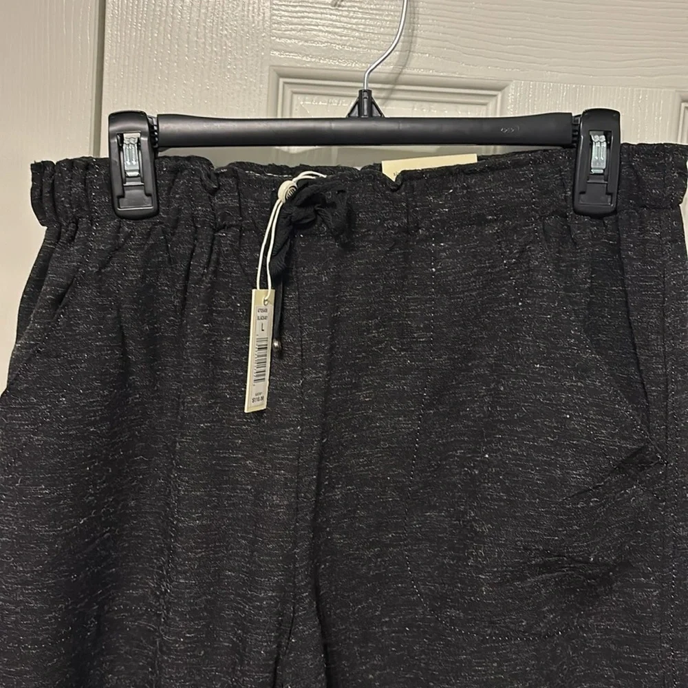 Max Studio Heathered Cropped Wide Leg Trouser - Picture 3 of 14